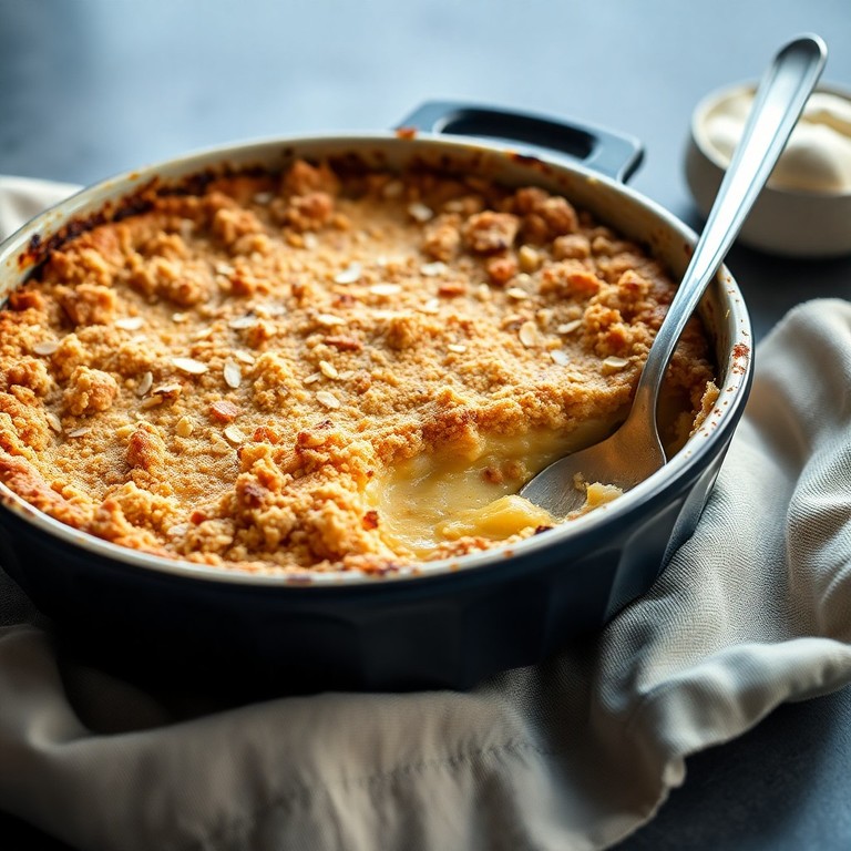 Glutenfreier Bananen-Kokosnuss-Crumble (Vegan) mit neuem Bild