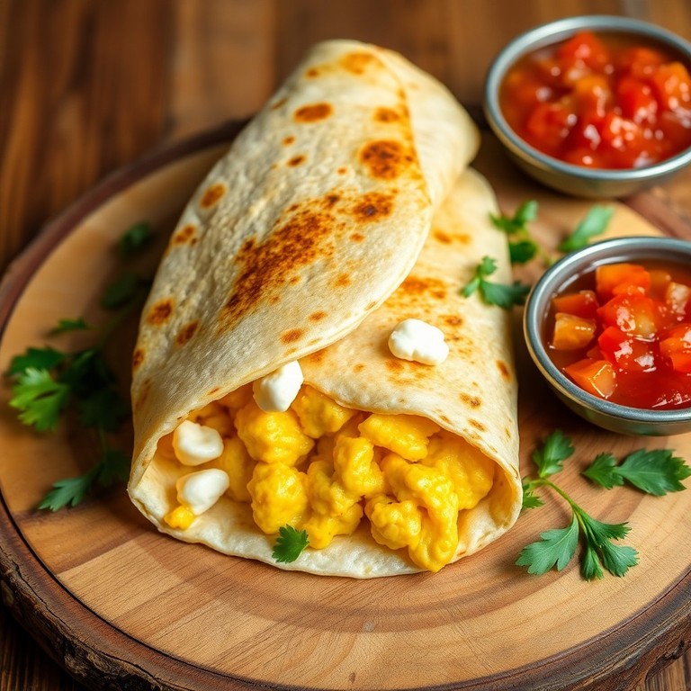 Tortillas aux Oeufs et Fromage Express