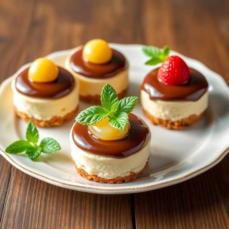 Mini Cheesecakes de Chocolate y Nutella con Base de Galleta