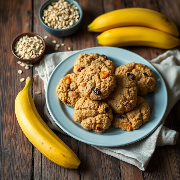 Glutenfreie Haferflocken-Bananen-Kekse