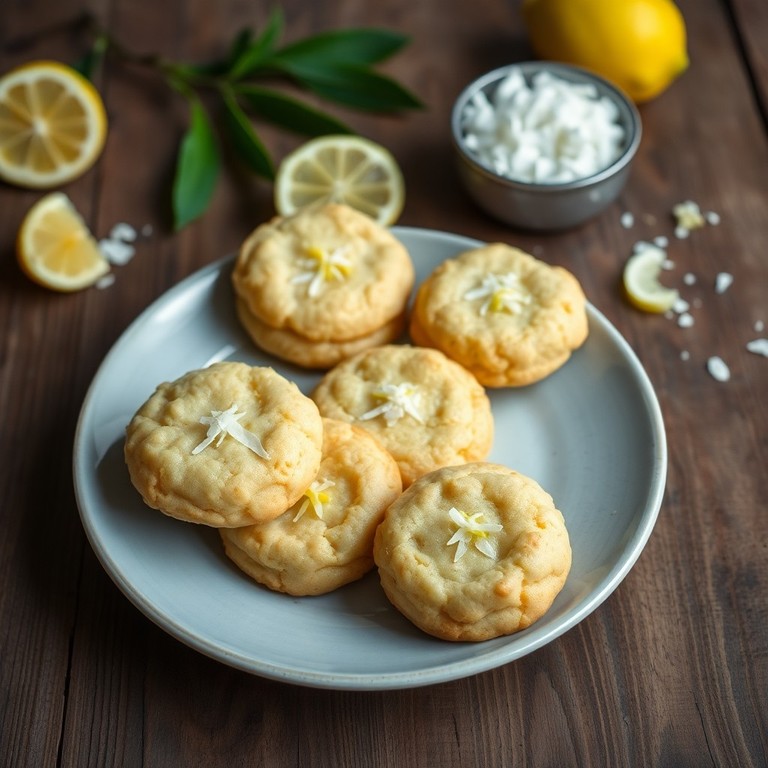 Glutenfreie Kokos-Zitronen-Kekse (Vegan)