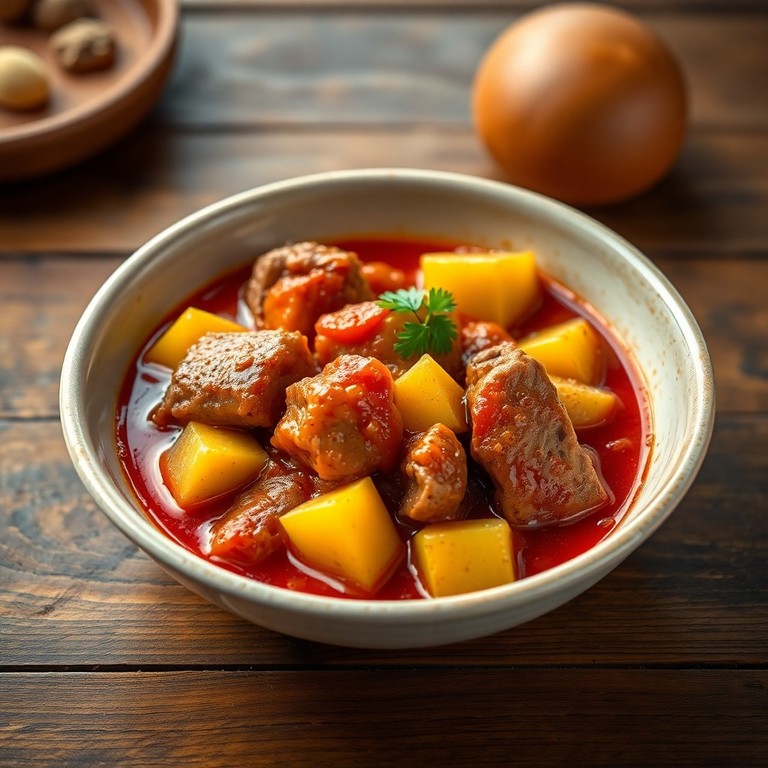 Cerdo Estofado a la Jardinera