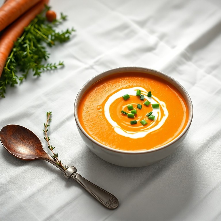 Crème de Carottes et Petits Pois à la Française