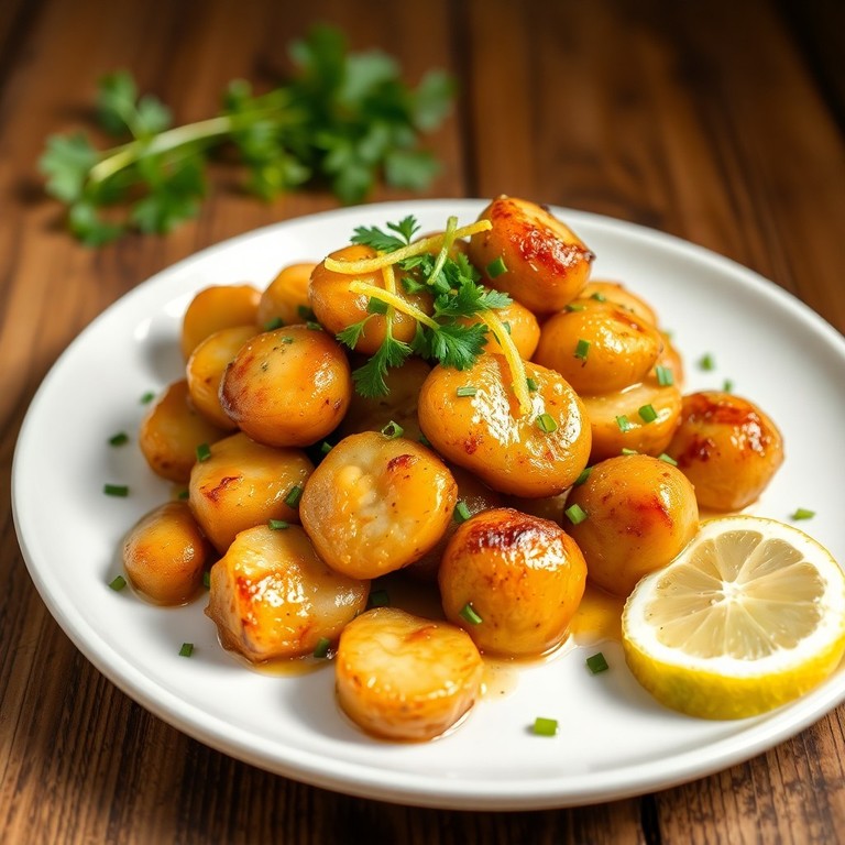 Gebratene Mairübchen mit Kräutern und Zitrone