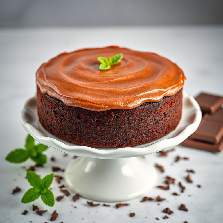 Bolo de Chocolate Cremoso com Cobertura de Manteiga