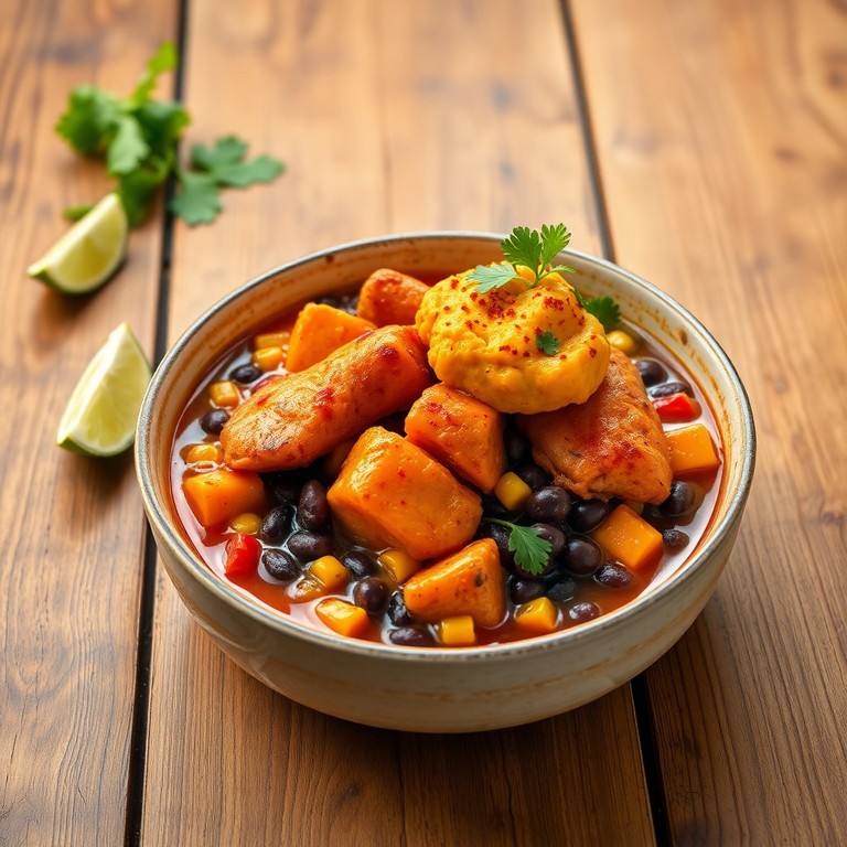 Mexikanischer Hähnchen-Süßkartoffel-Topf