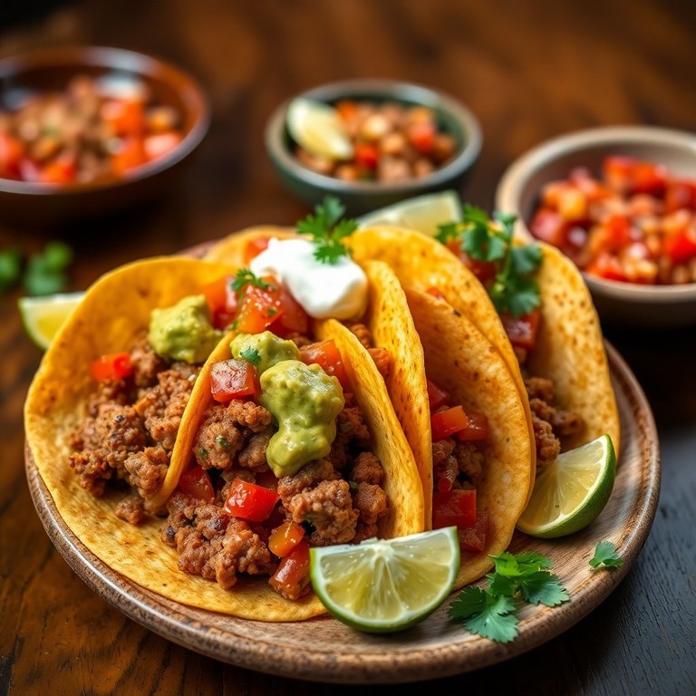 Tacos de Patinho com Toque Mexicano