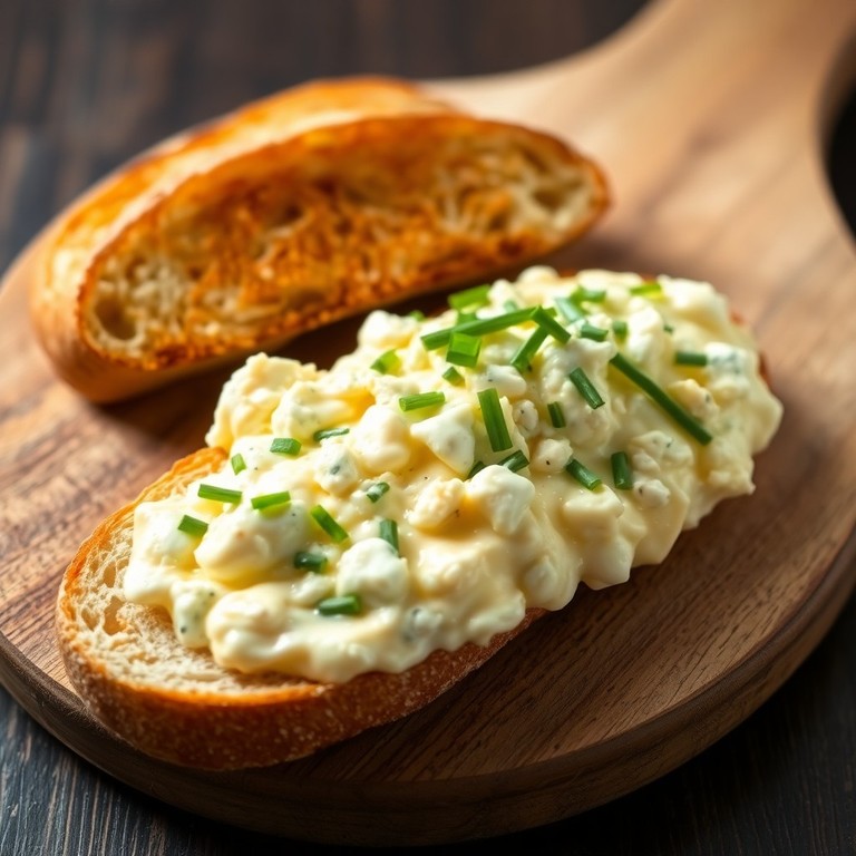 Salade d'Oeufs au Chèvre Frais et Ciboulette