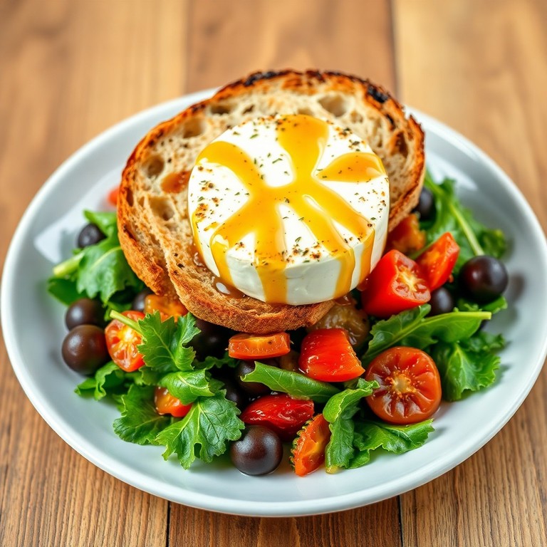 Salade Méditerranéenne au Chèvre Chaud Provençal