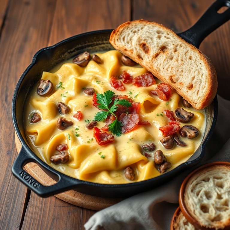 Pilz-Speck-Schupfnudel-Pfanne