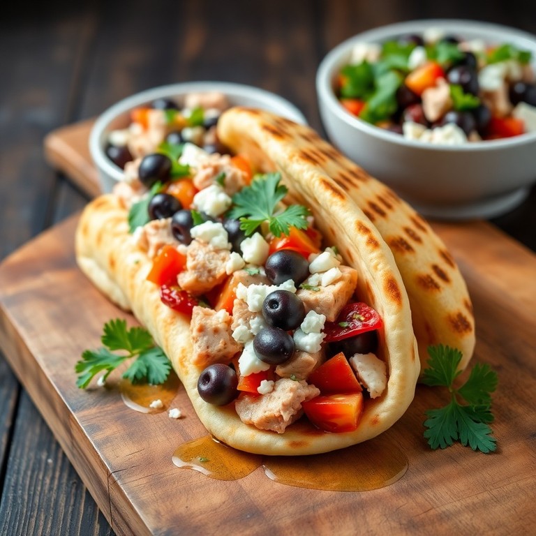 Mediterranean Tuna Pita - Mr. Cook