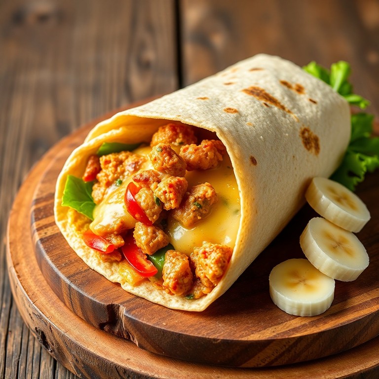 Wraps de Omelete Picante de Atum e Aveia