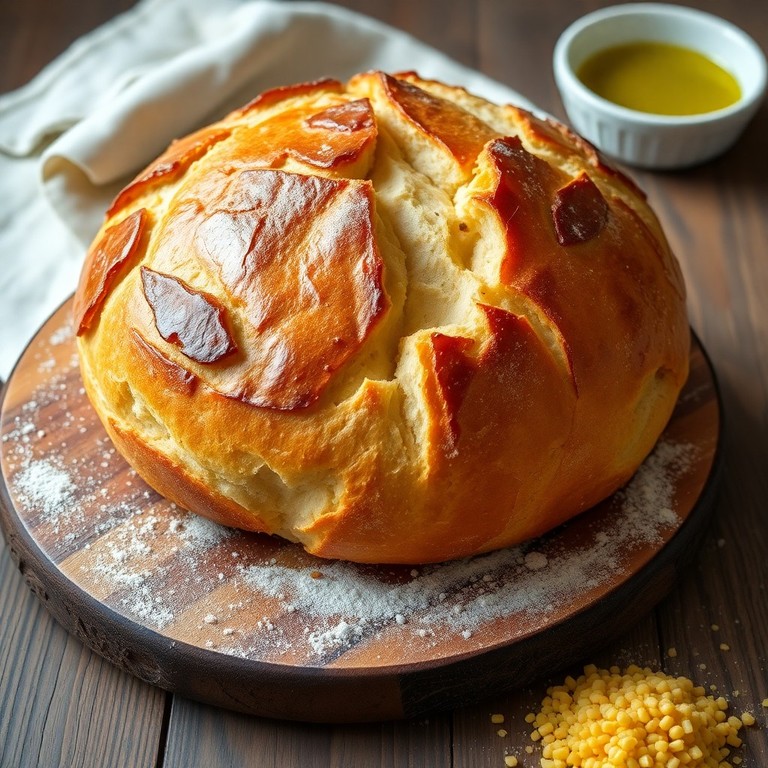 Sourdough Boule with Mayonnaise Crust
