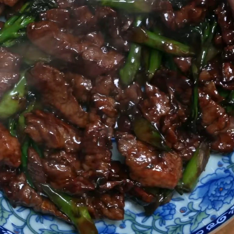 Ternera china con brócoli