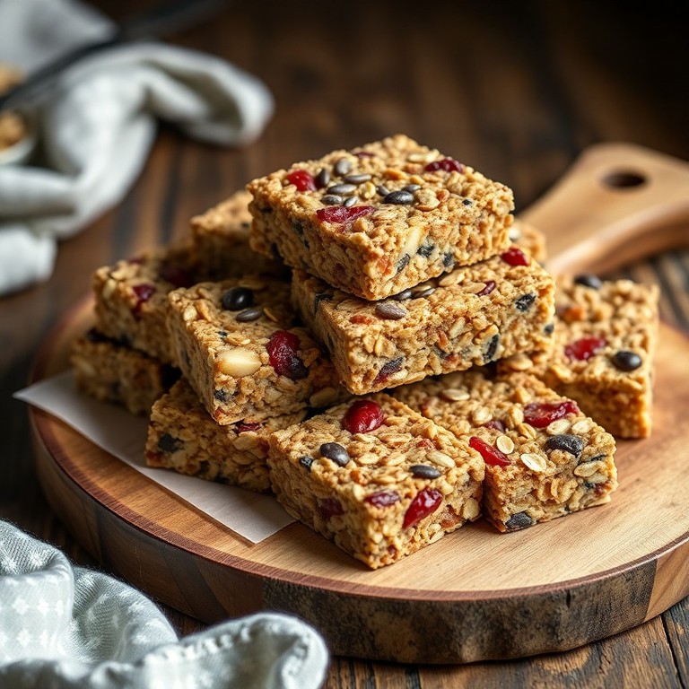 Lightened Organic Superfood Granola Bars with Popped Quinoa