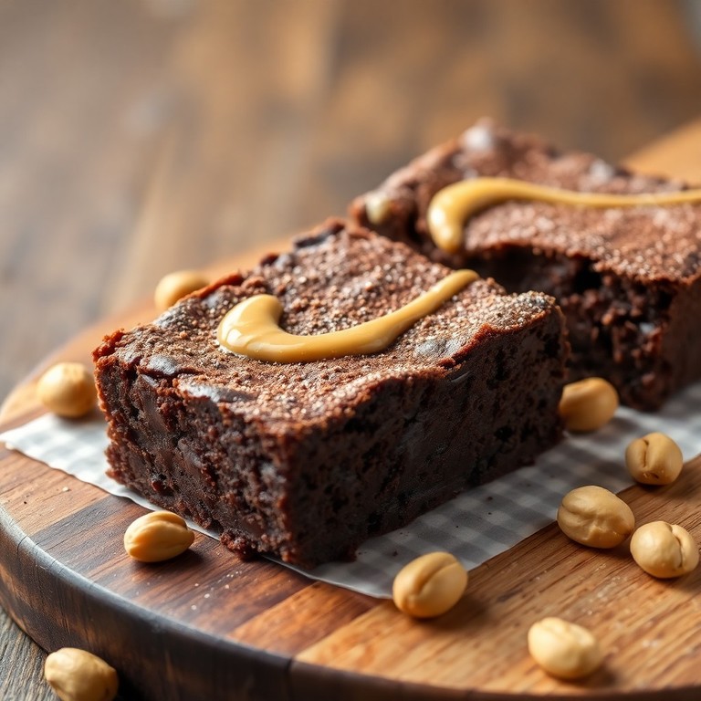 Brownies de Cacau e Manteiga de Amendoim (Sem Farinha)