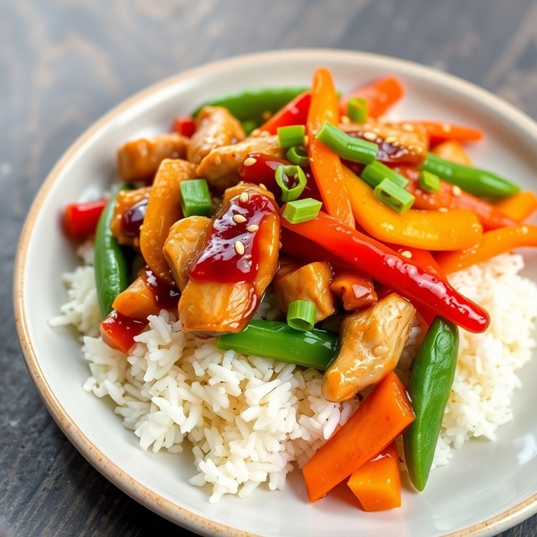 Soy-Glazed Chicken Stir-Fry with Rainbow Vegetables