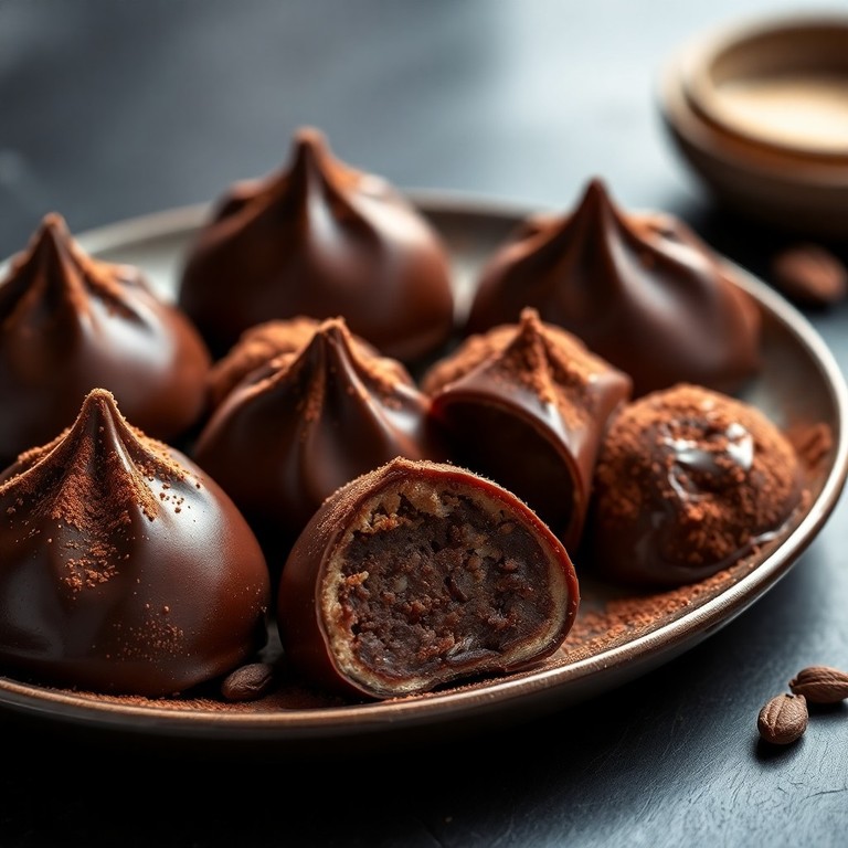 Dark Chocolate Rice Mochi