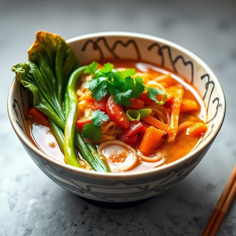 Veganer Saiyajin-Kraft-Ramen ohne Fett