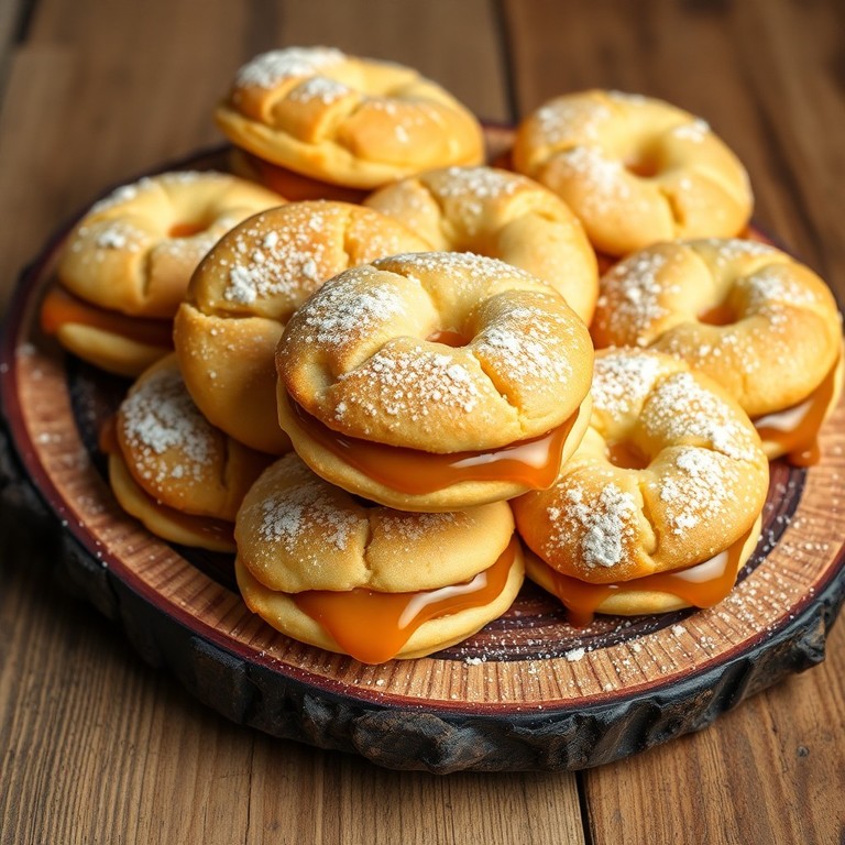 Bizcochitos de Grasa y Chocolate con Dulce de Leche