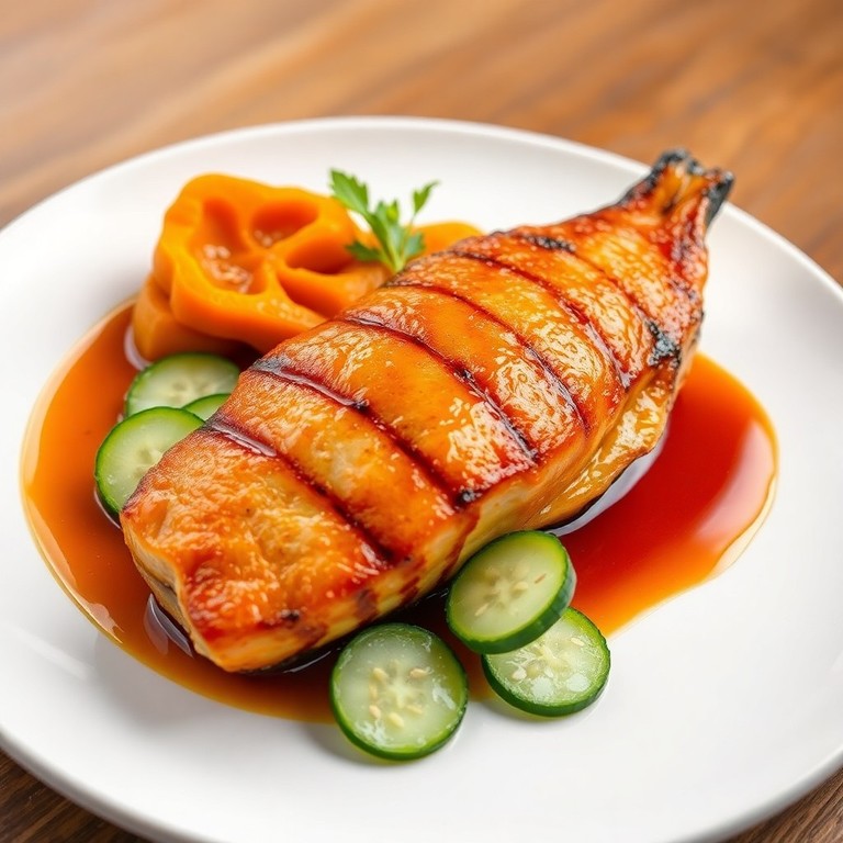 Pescado Nikkei en Salsa de Sancayo