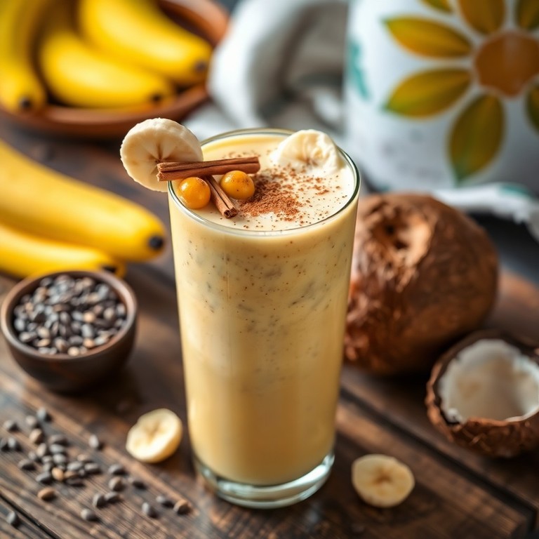 Smoothie de Uvilla Tropical y Coco