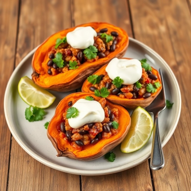 Black Bean Stuffed Sweet Potatoes