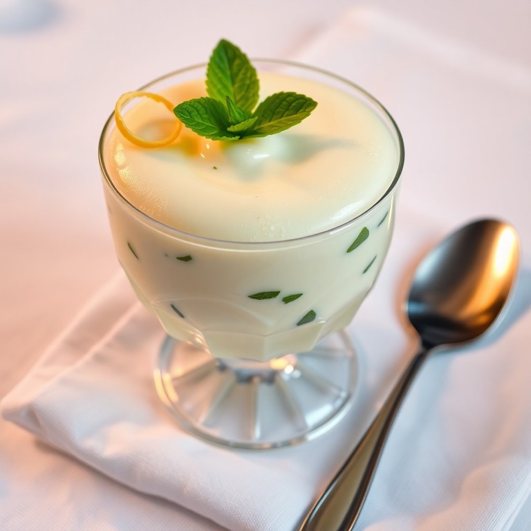 Mousse de Sancayo con Limón y Menta