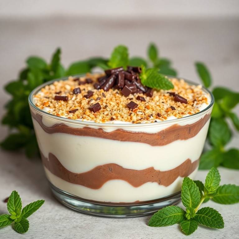 Pavê Cremoso de Nescau com Crocante de Leite em Pó