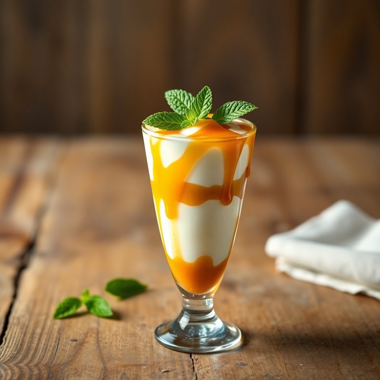 Parfait de Ricota com Calda de Limão Caramelizado