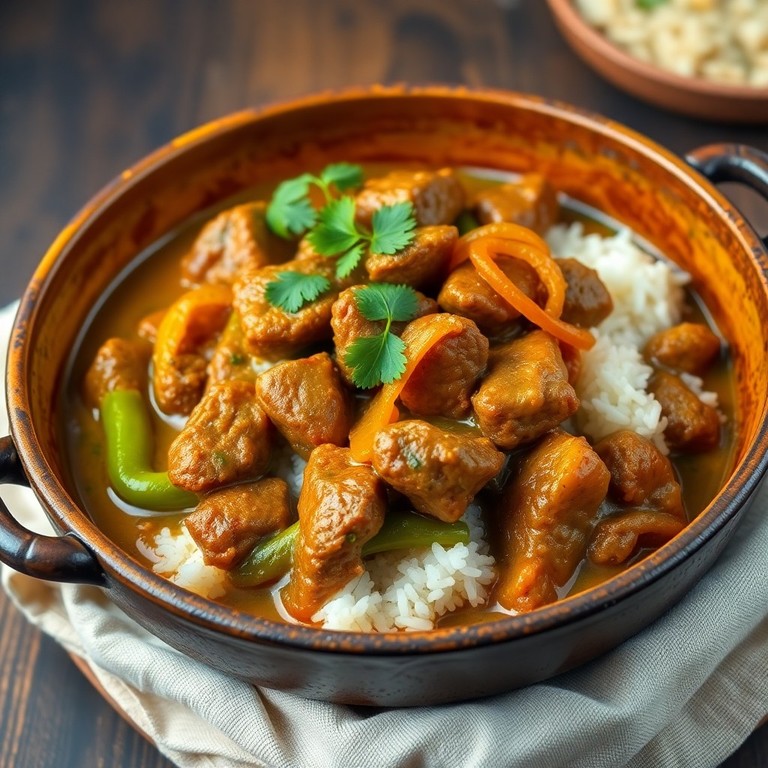 Kerala Green Chili Beef Roast (Pressure Cooker)