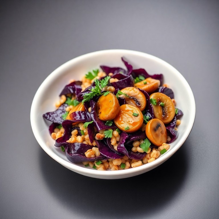 Ensalada Tibia de Mashua Negra y Trigo Sarraceno