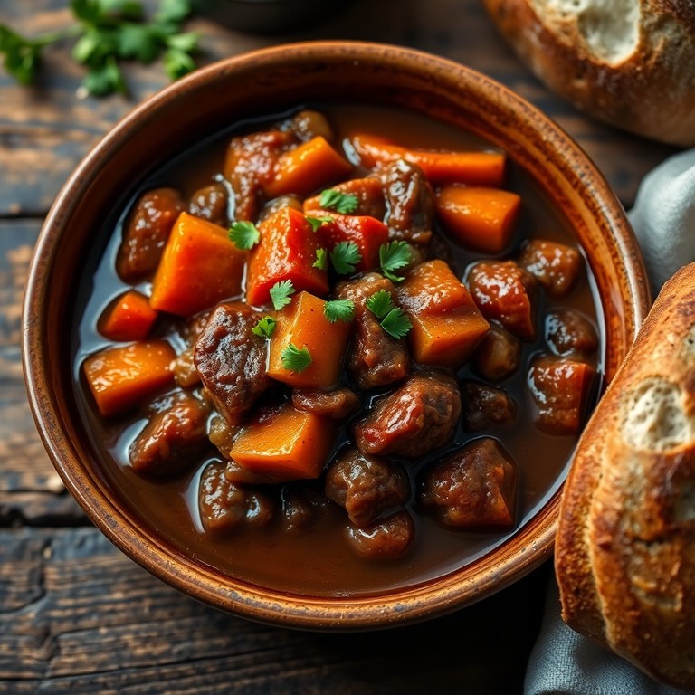 Guiso de Trigo Kamut y Mashua Negra a la Cerveza Negra
