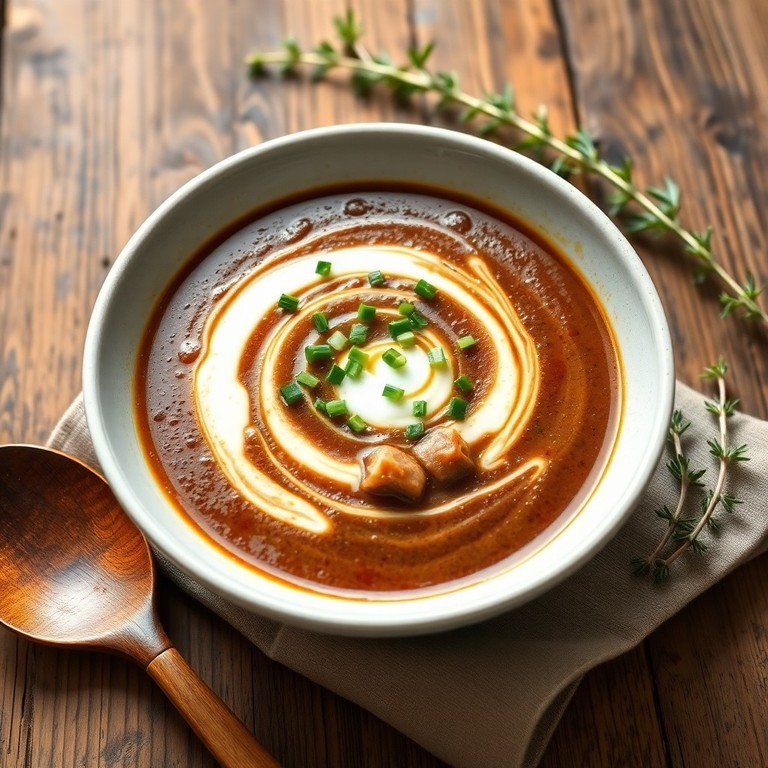 Crema Andina de Mashua Negra y Trigo Cremoso con Hierbas Aromáticas