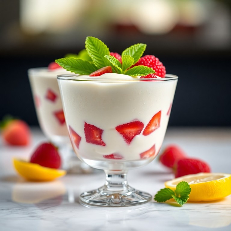 Mousse au Citron et Fruits Rouges avec Gélatine Végétale