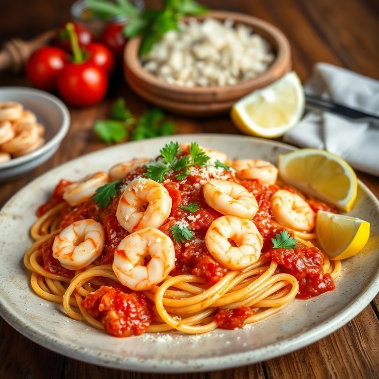 Pikante Knoblauch-Garnelen Pasta alla Diavola