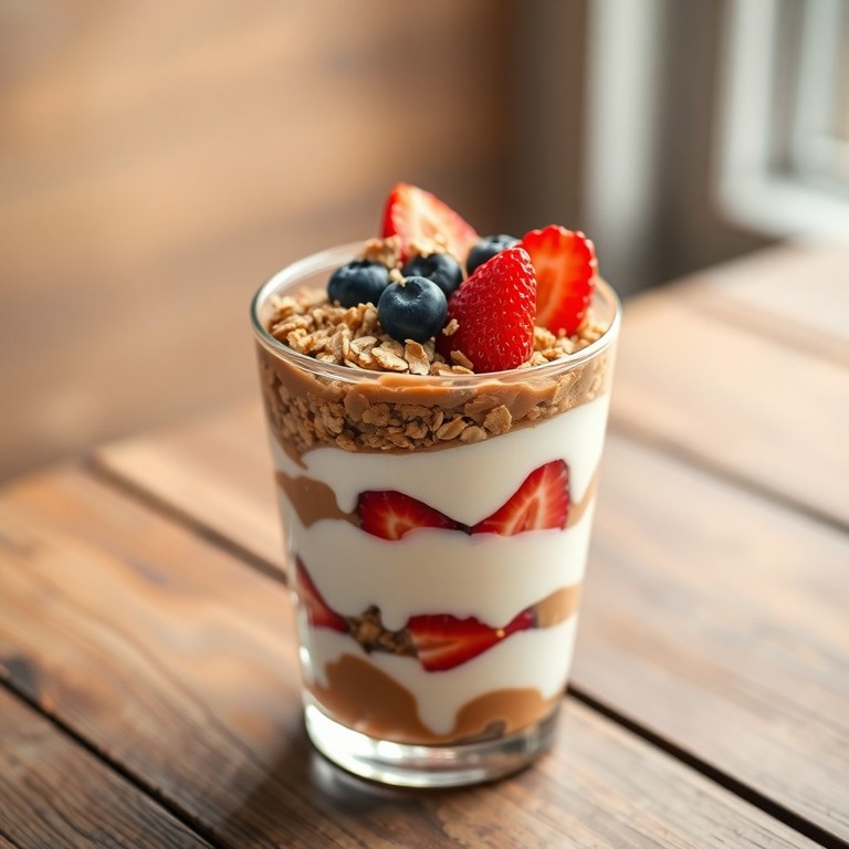 Parfait de Iogurte com Aveia e Whey