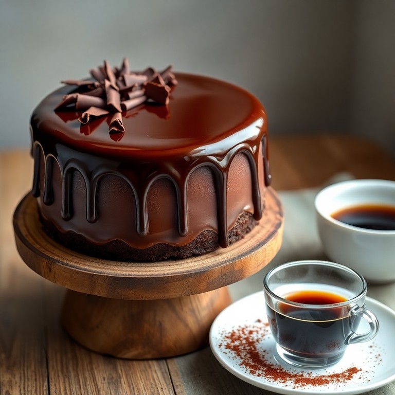 Bolo de Chocolate Expresso com Ganache