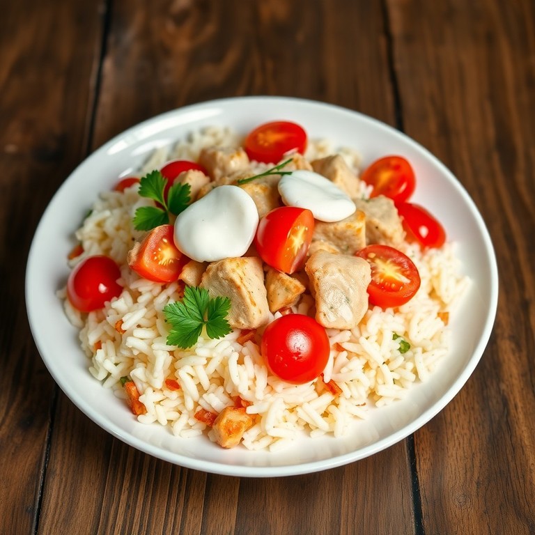Salteado de Arroz con Atún, Mozzarella y Tomates Cherry