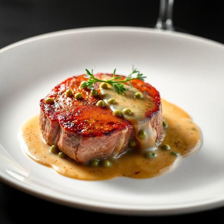 Filet Mignon de Porc Sauce Poivre Vert