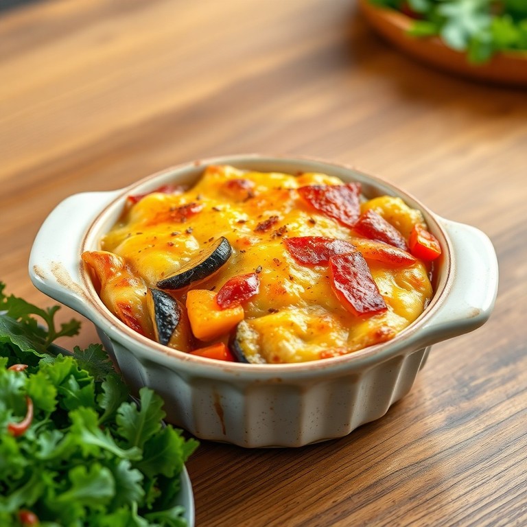 Gratin de viande hachée aux légumes du soleil