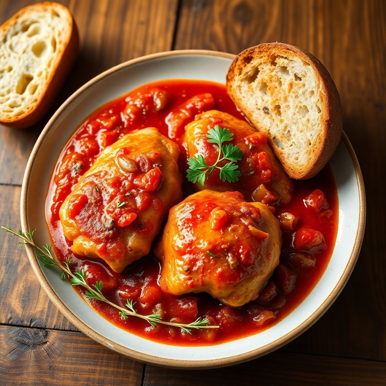 Geschmortes Hähnchen in Tomatensauce - Mr. Cook