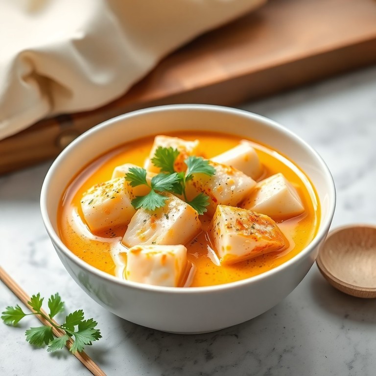 Curry de poisson au lait de coco