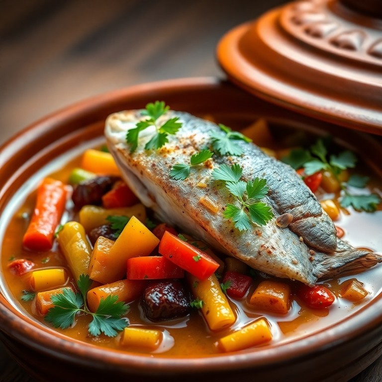 Tajine de poisson aux épices douces
