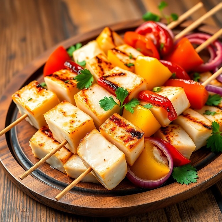 Brochettes de poisson grillé façon méditerranéenne