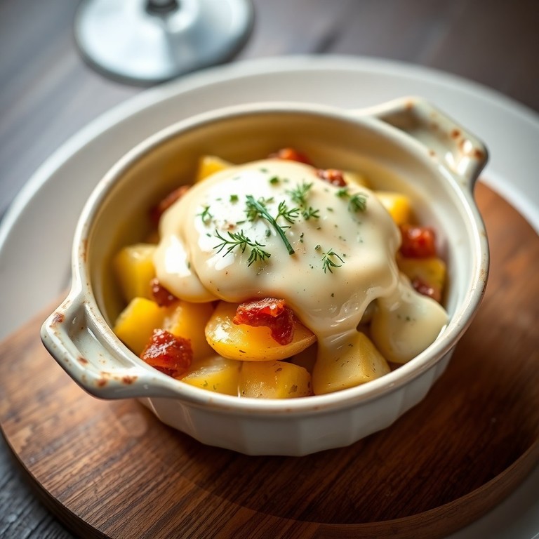 Tartiflette au fromage fondant et lardons