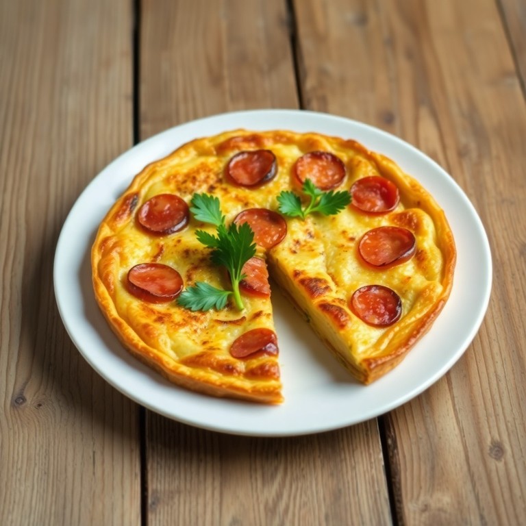 Tortilla Espagnole aux Pommes de Terre et Chorizo