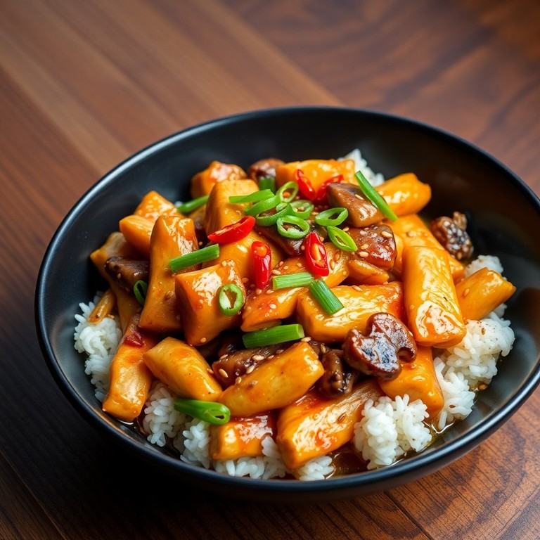 Poêlée asiatique au poulet et sauce soja