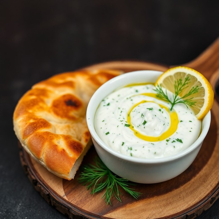 Tzatziki maison avec pain pita
