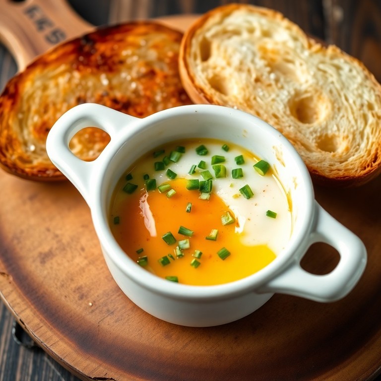 Œuf cocotte à la crème et aux herbes
